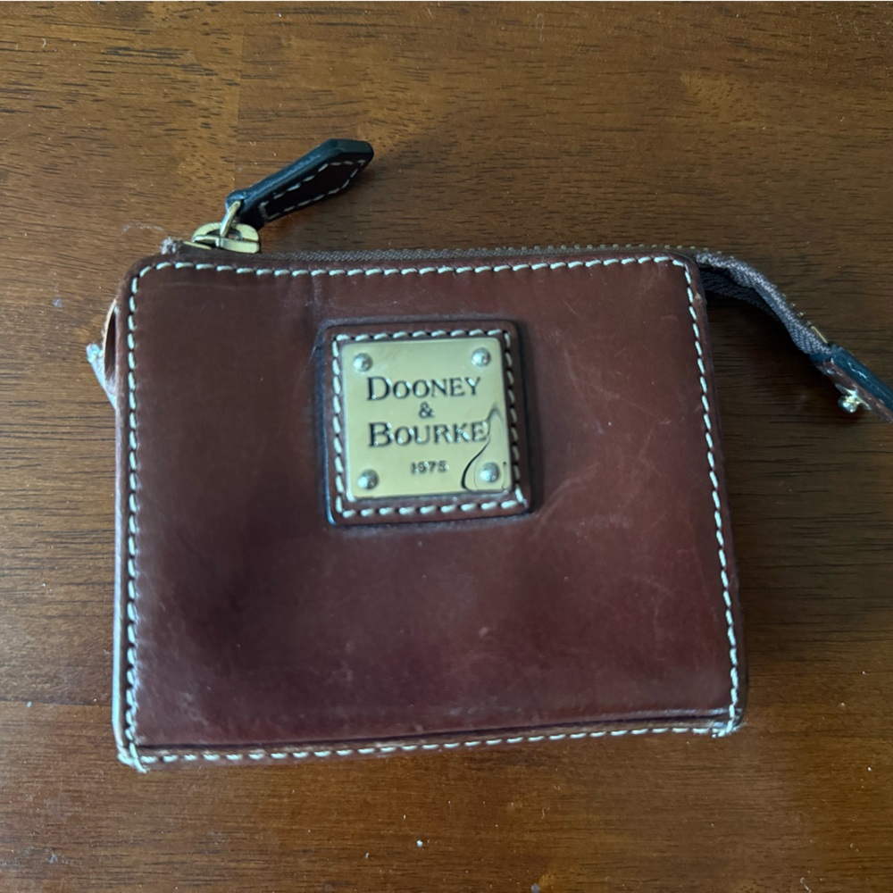 Dooney & Bourke Brown Leather Wallet
